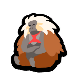 Sleeping Gelada